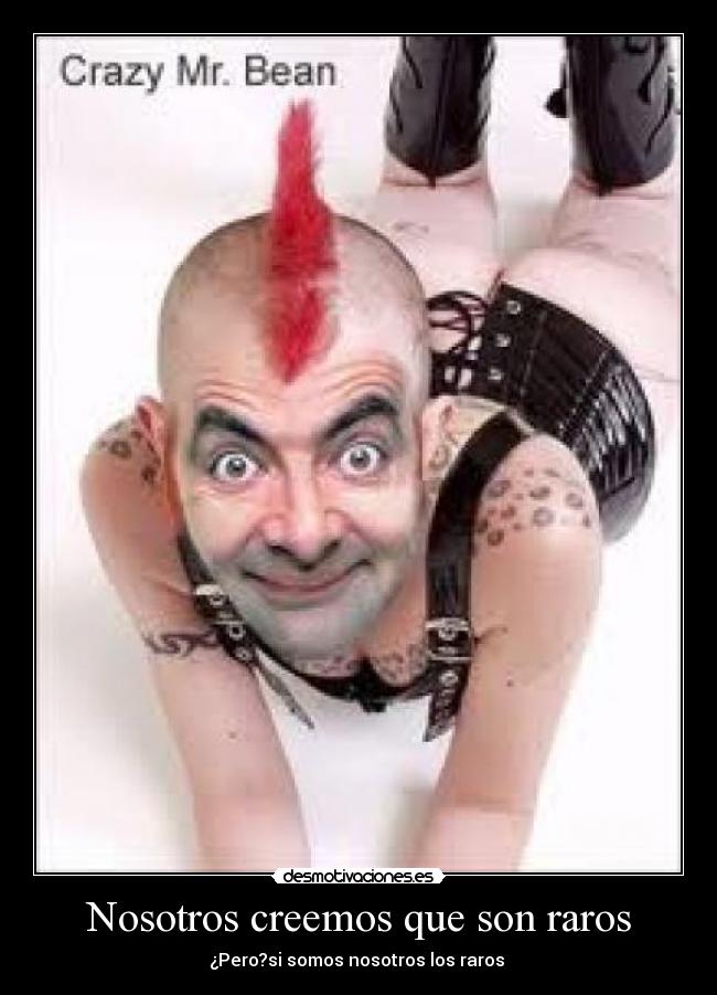 Nosotros creemos que son raros -