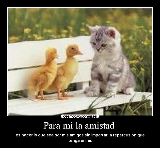 Para mi la amistad -