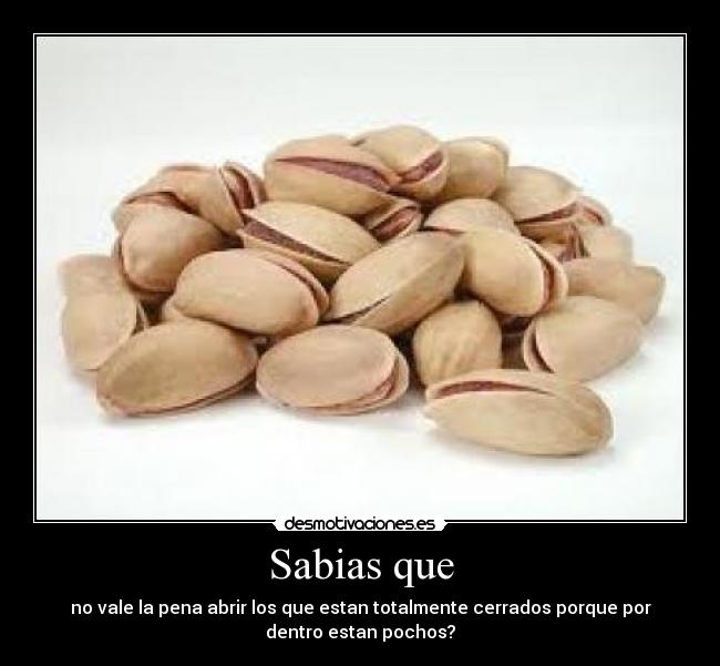 Sabias que - no vale la pena abrir los que estan totalmente cerrados porque por
dentro estan pochos?