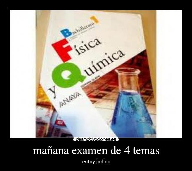 mañana examen de 4 temas - 