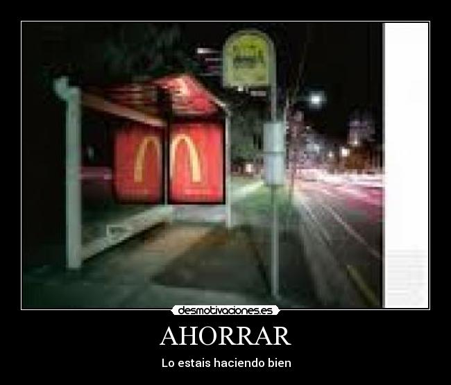 AHORRAR - Lo estais haciendo bien