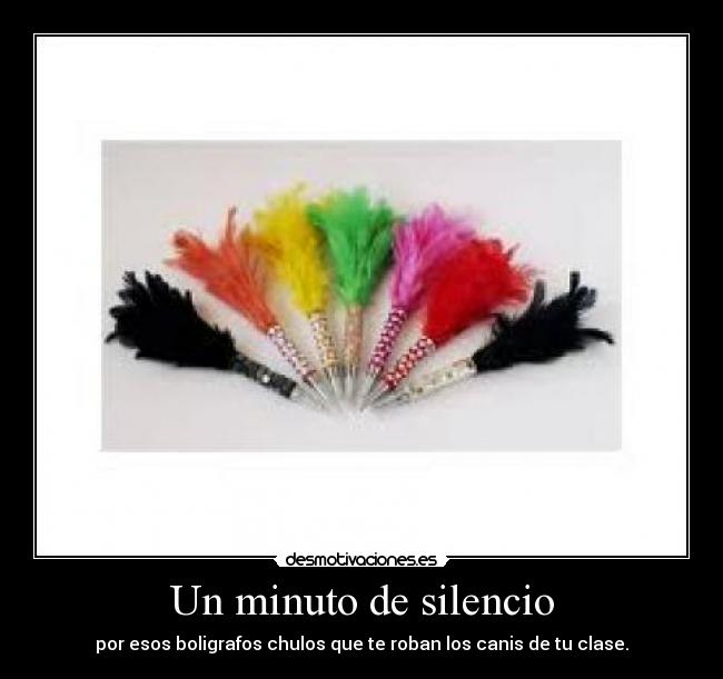 Un minuto de silencio -