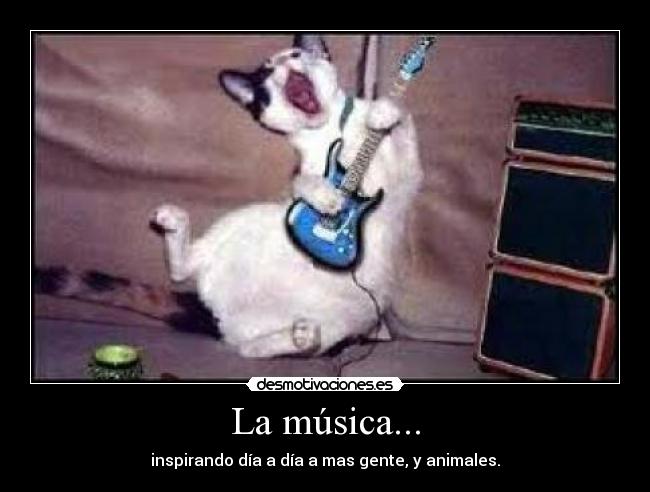 La música... - inspirando día a día a mas gente, y animales.