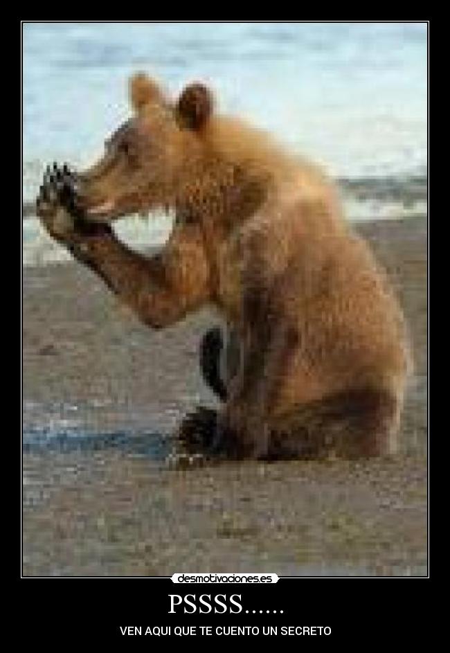 PSSSS...... - VEN AQUI QUE TE CUENTO UN SECRETO
