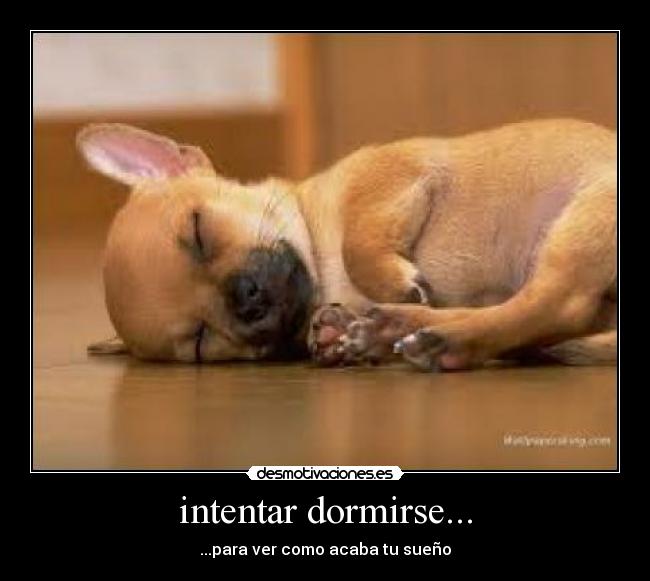 intentar dormirse... - 