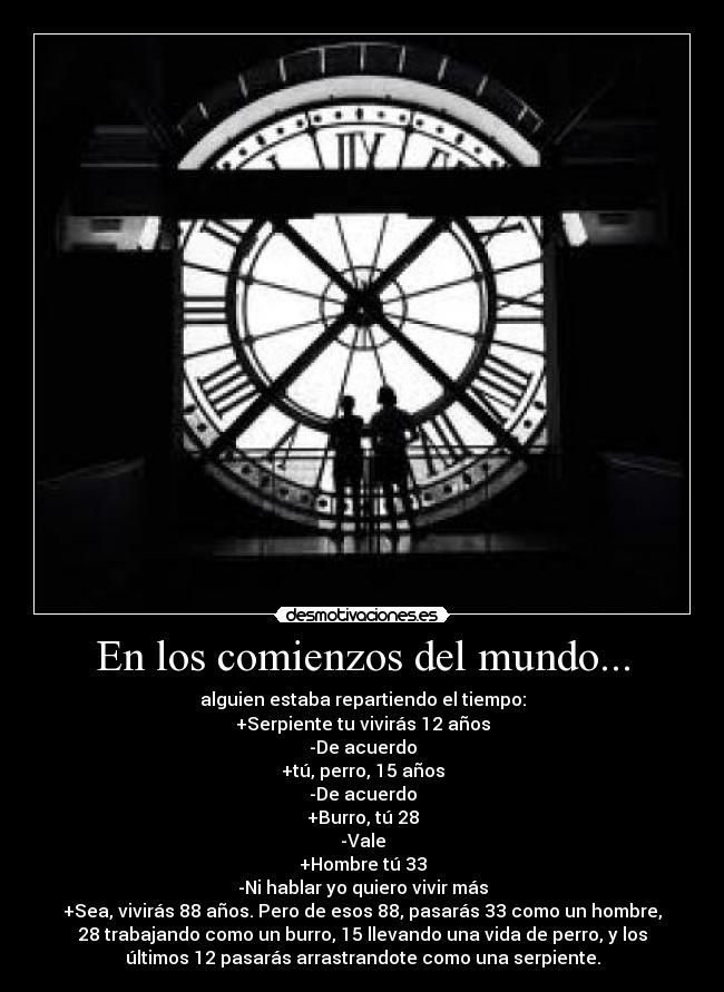 En los comienzos del mundo... - 