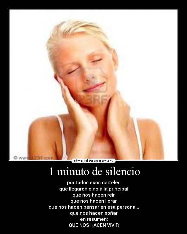 1 minuto de silencio -