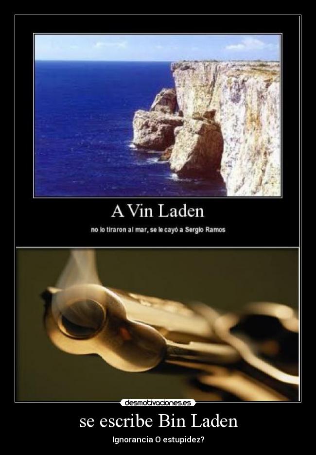 se escribe Bin Laden -