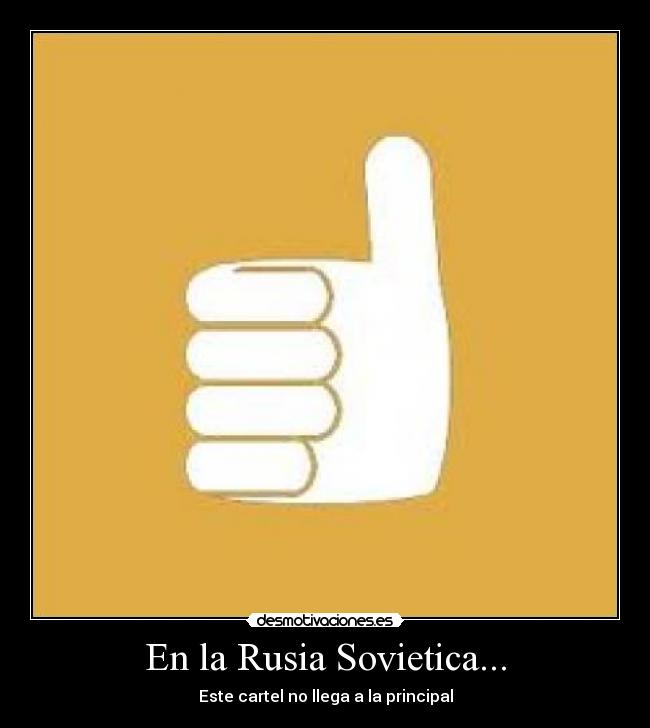 En la Rusia Sovietica... - Este cartel no llega a la principal