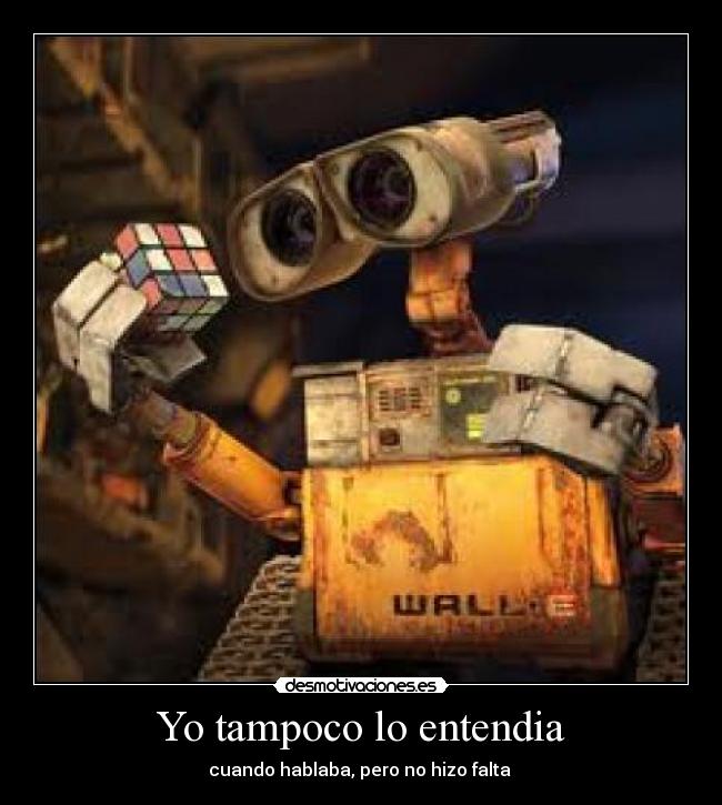 Yo tampoco lo entendia - cuando hablaba, pero no hizo falta ♥