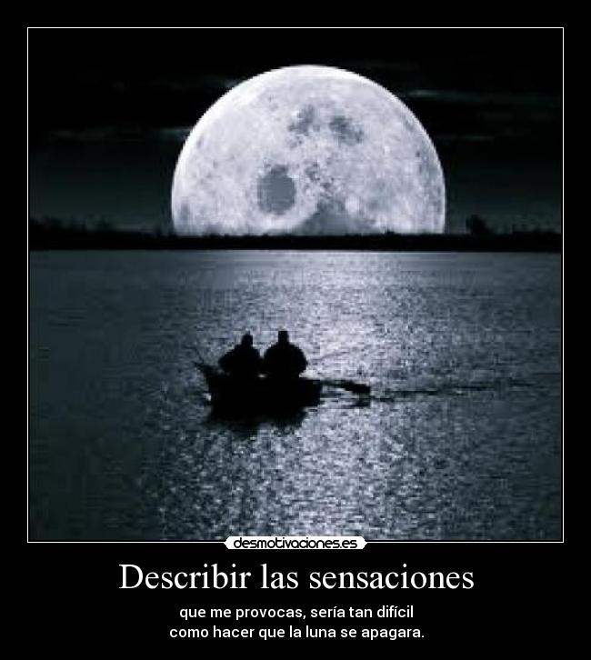 Describir las sensaciones -