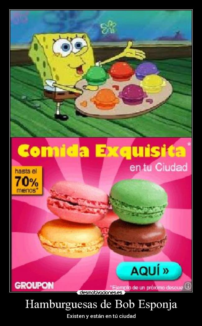 Hamburguesas de Bob Esponja - Existen y están en tú ciudad