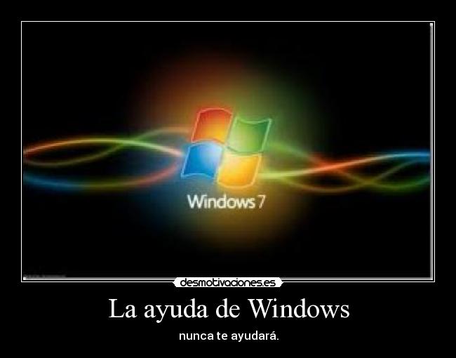 La ayuda de Windows -