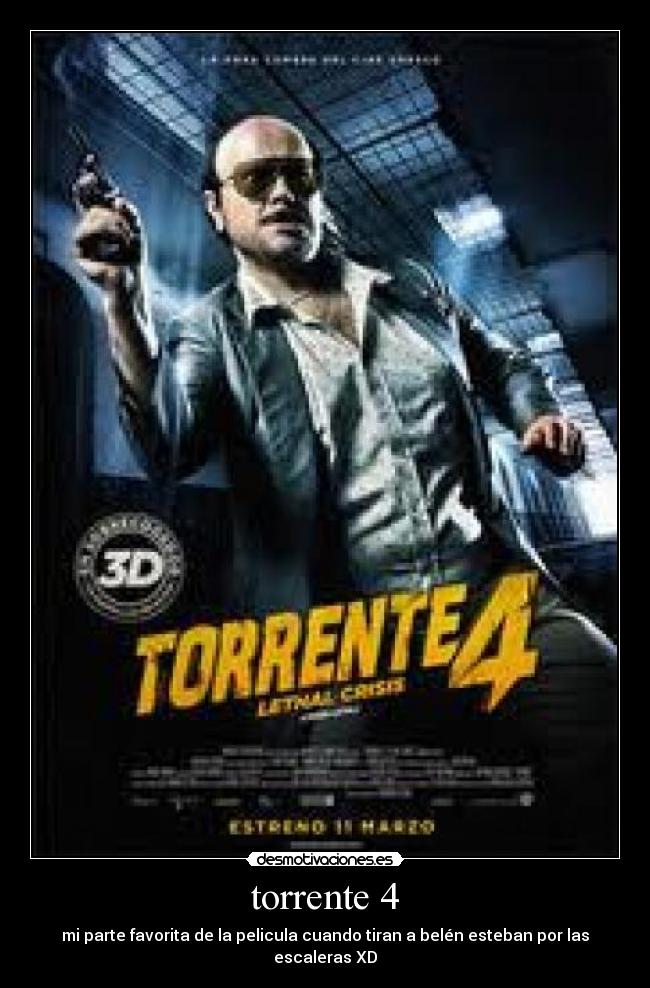 torrente 4 - mi parte favorita de la pelicula cuando tiran a belén esteban por las escaleras XD