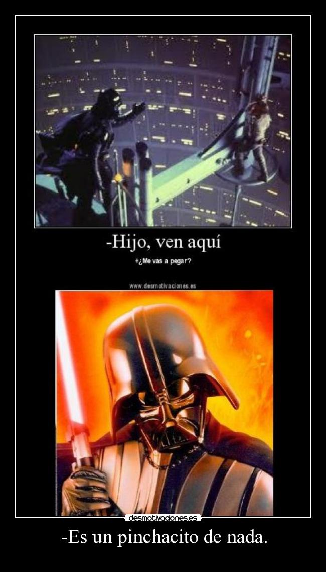 carteles darck vader desmotivaciones