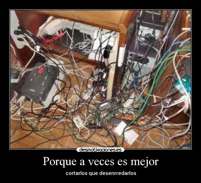 carteles cables liados desmotivaciones