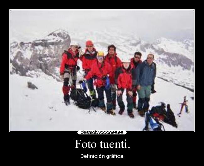 Foto tuenti. - Definición gráfica.