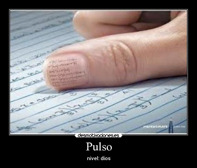 Pulso - nivel: dios