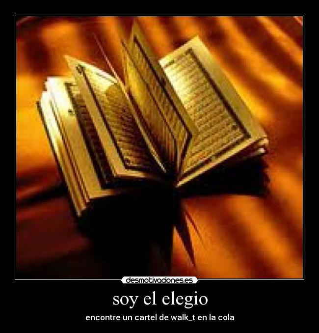 soy el elegio - encontre un cartel de walk_t en la cola