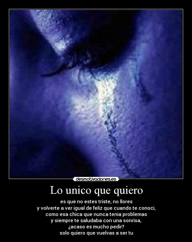 Lo unico que quiero -