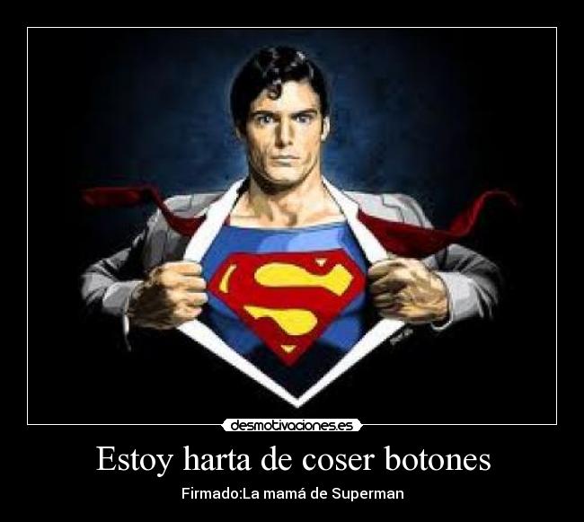 Estoy harta de coser botones -