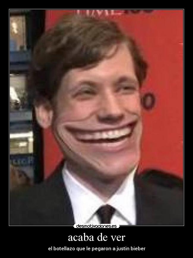 acaba de ver - el botellazo que le pegaron a justin bieber