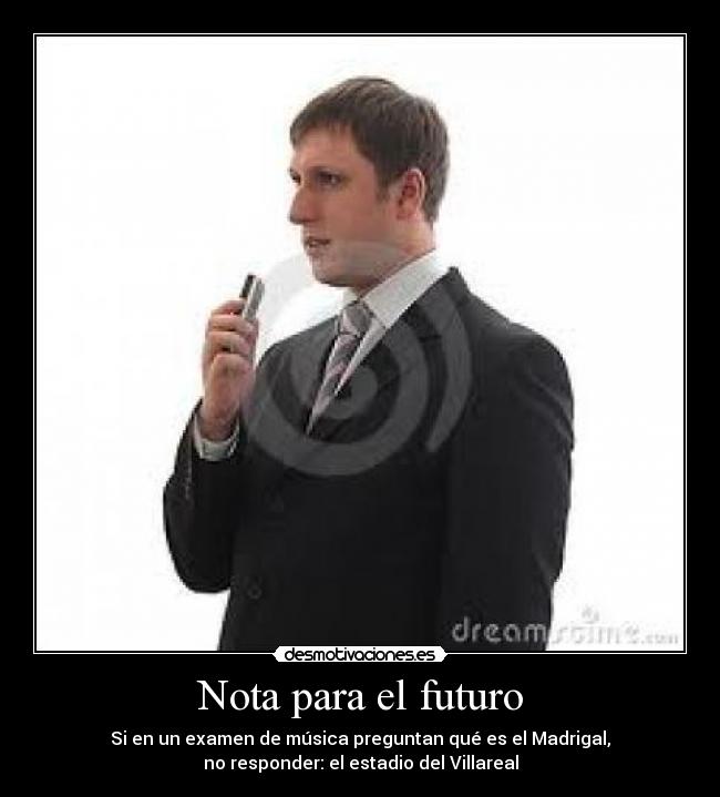 Nota para el futuro - 