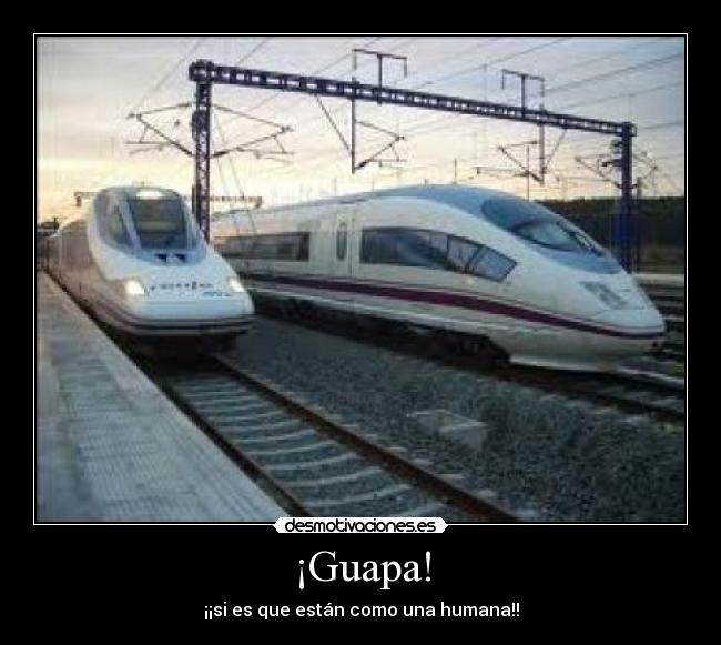 ¡Guapa! - ¡¡si es que están como una humana!!