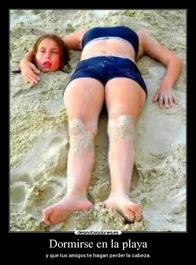 Dormirse en la playa -