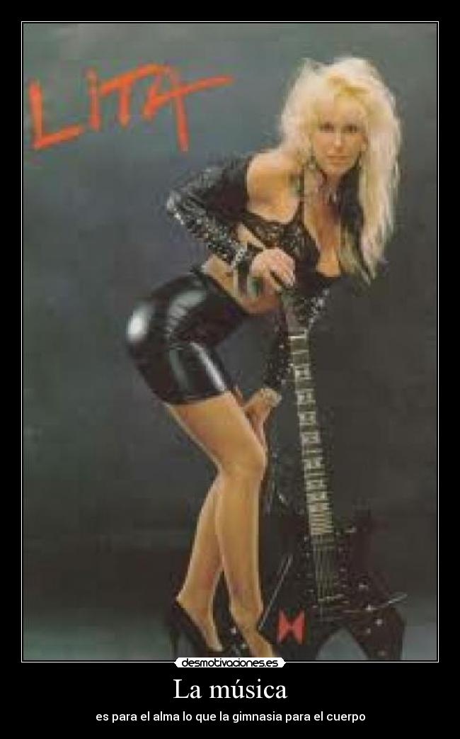 La música - es para el alma lo que la gimnasia para el cuerpo