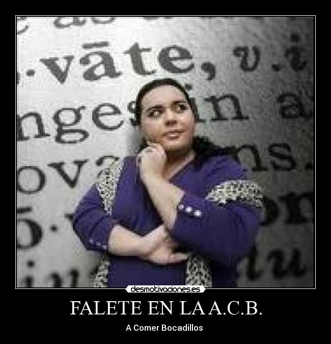 FALETE EN LA A.C.B. - 
