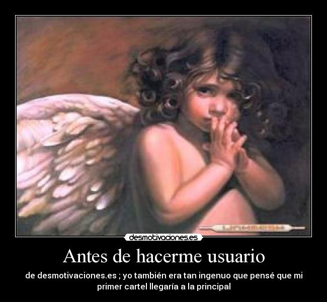 Antes de hacerme usuario -