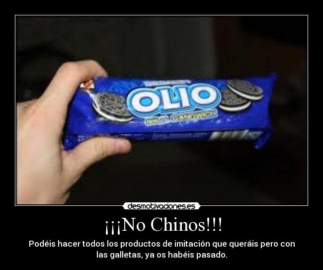 ¡¡¡No Chinos!!! -