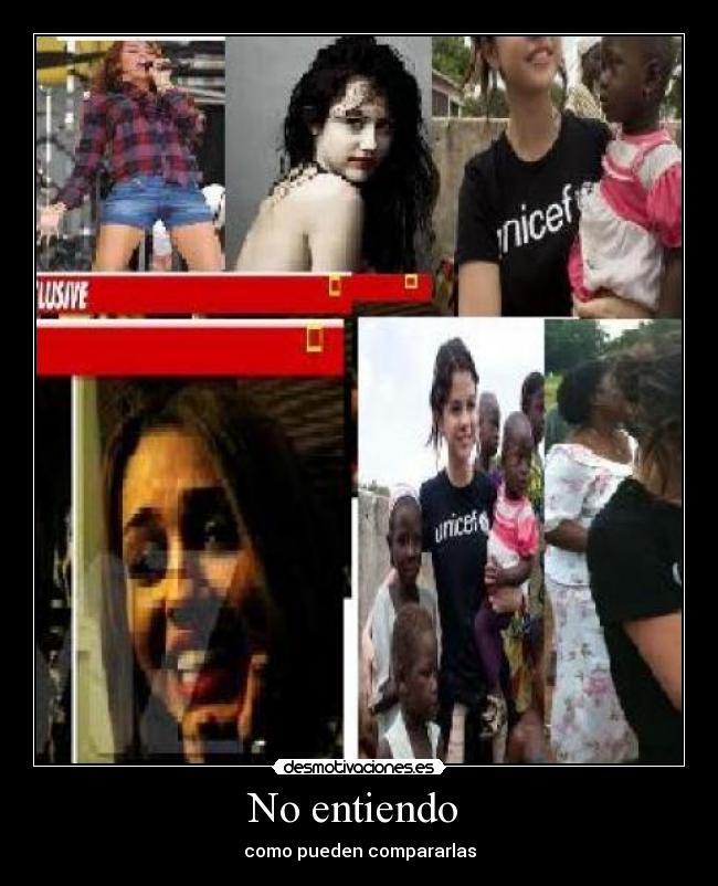 No entiendo - como pueden compararlas