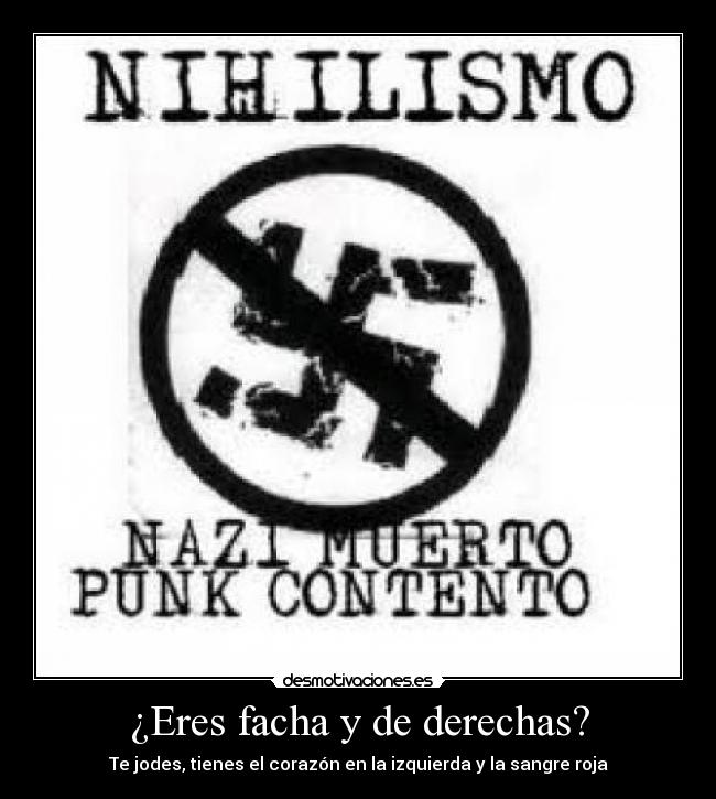 ¿Eres facha y de derechas? -