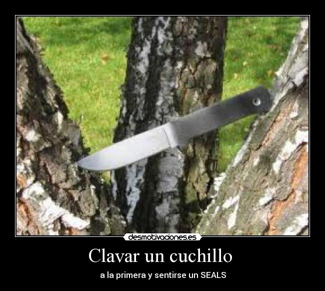 Clavar un cuchillo -