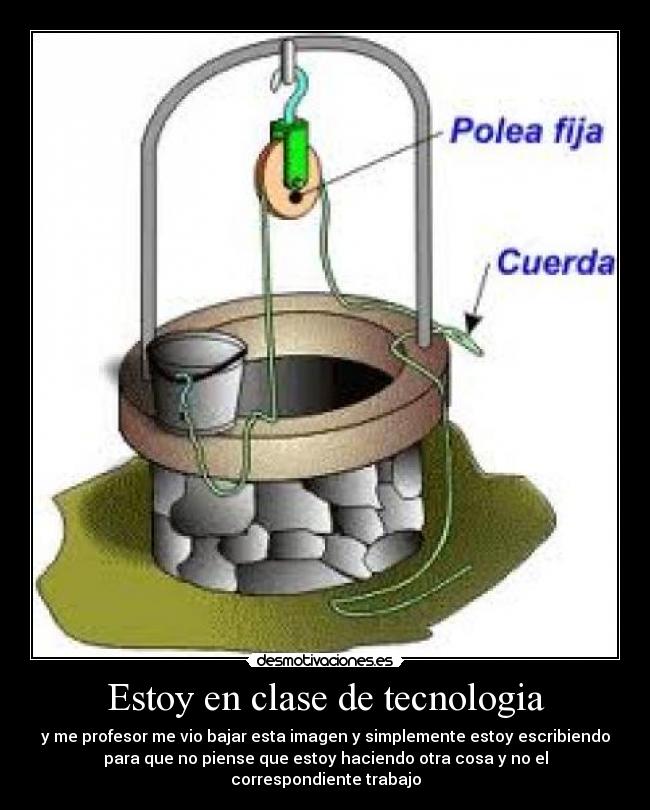 Estoy en clase de tecnologia -