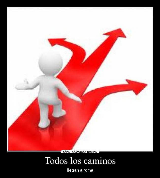 carteles caminos roma desmotivaciones