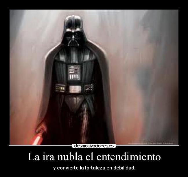 La ira nubla el entendimiento -