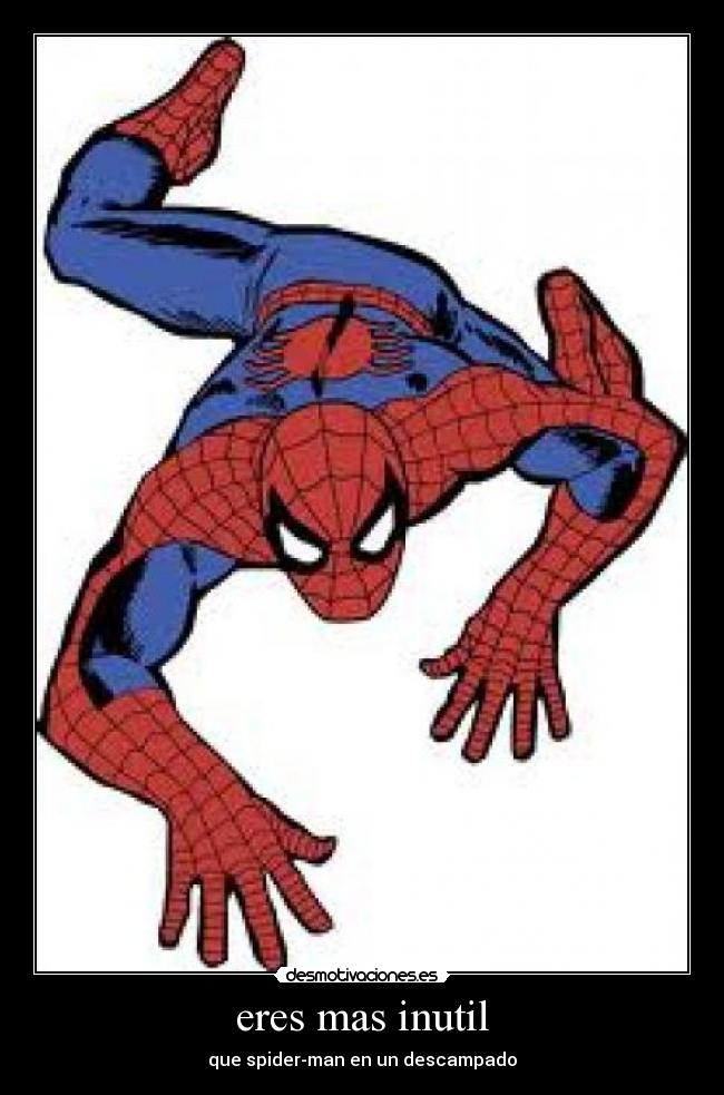 carteles spider-man desmotivaciones