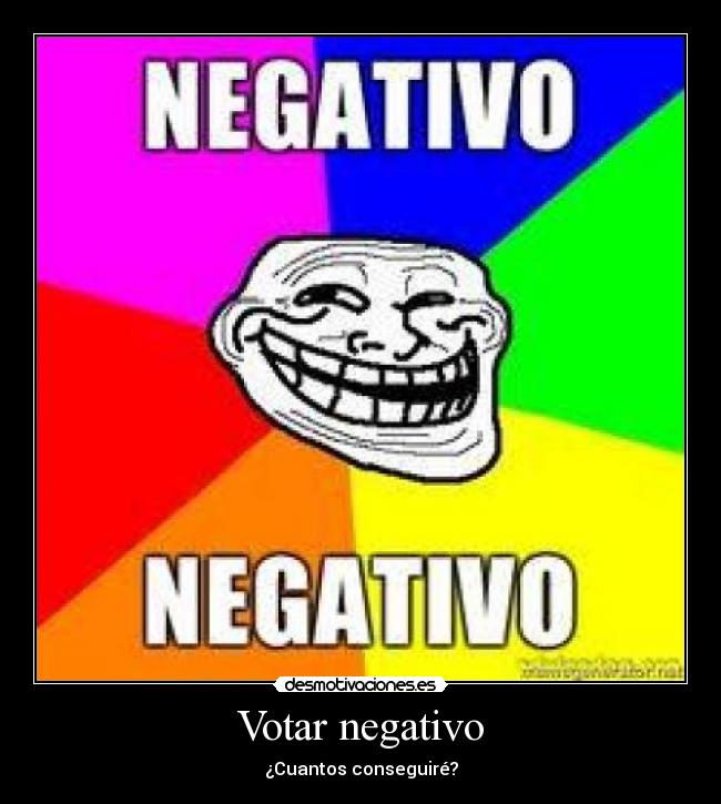 Votar negativo - 