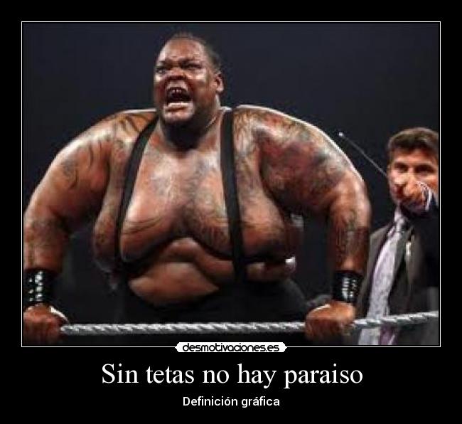 Sin tetas no hay paraiso - Definición gráfica