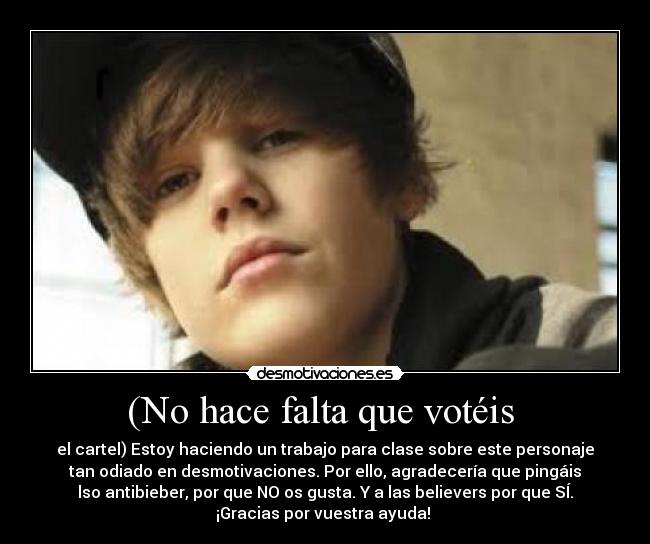 (No hace falta que votéis -