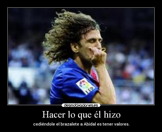 Hacer lo que él hizo - 