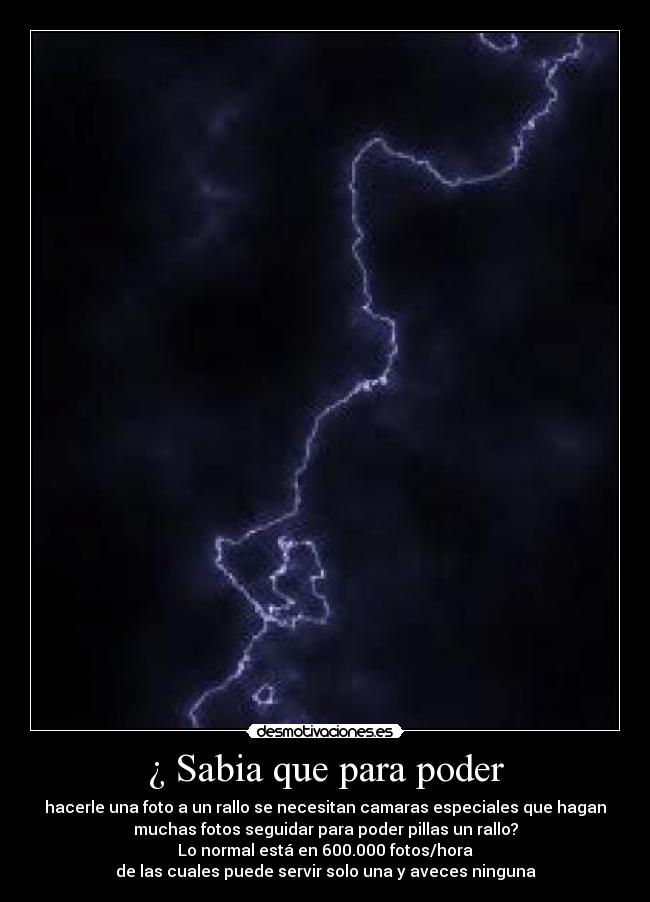 ¿ Sabia que para poder -