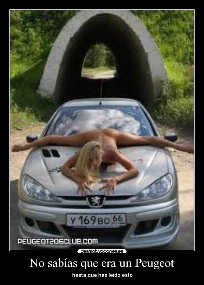 No sabías que era un Peugeot -