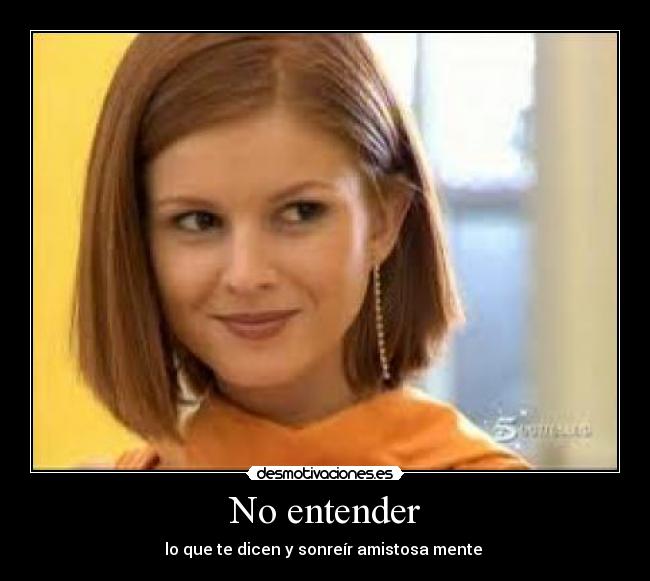 No entender - 