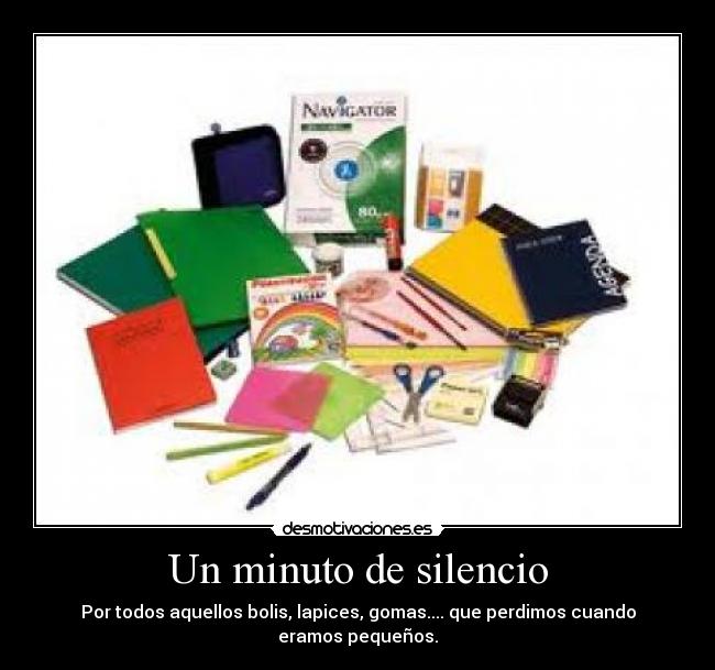 Un minuto de silencio -