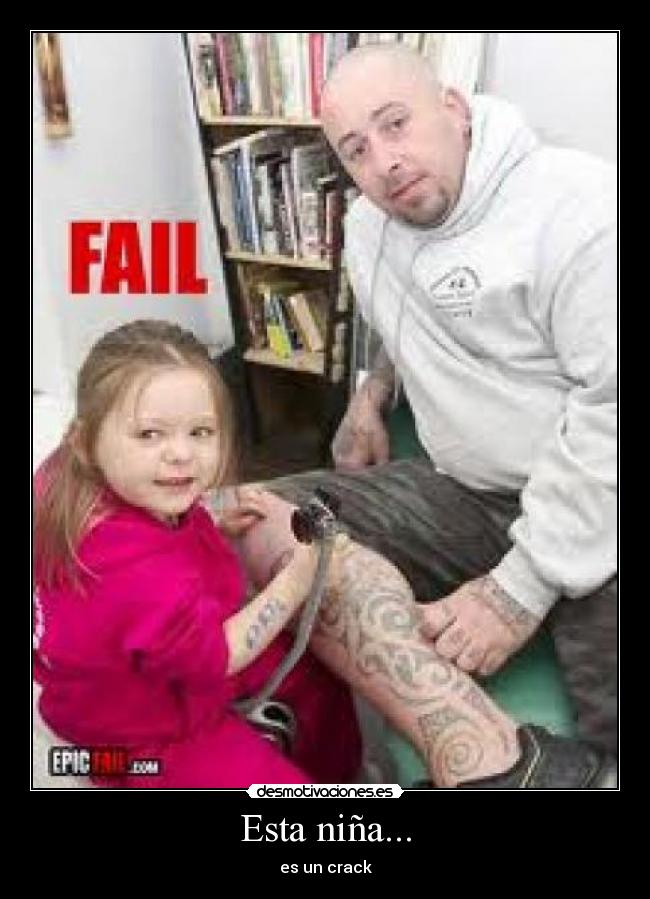 Esta niña... - es un crack