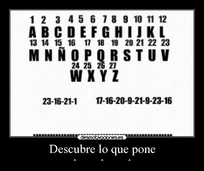 Descubre lo que pone - ^ ^ ^